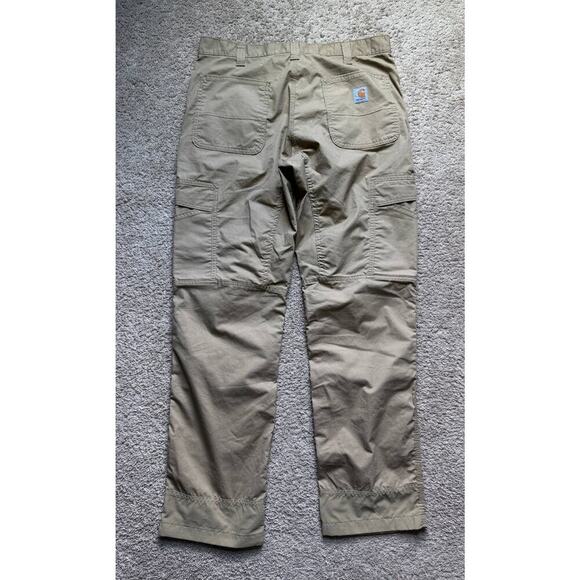 Carhartt Force Extremes Relaxed Fit Rugged Flex Cargo Pants Khaki Tan 36 x 34 - Picture 8 of 11